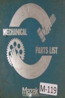 Mazak-Mazatrol-Yamazaki-Mazak Yamazaki Mechanical Parts List Quick Turn-8 Machine Manual-Quick Turn-8-01